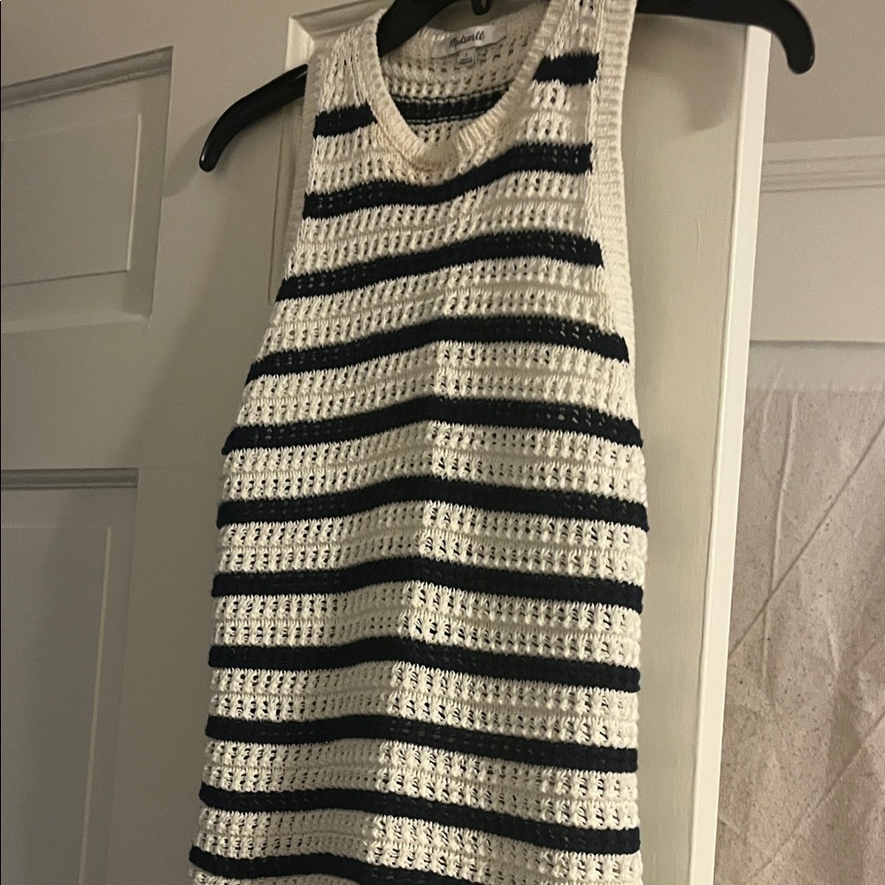 Madewell Striped Sleeveless Knit Topl size small nwt